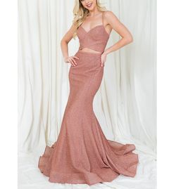 AMELIA COUTURE  Pink Size 2 Corset Floor Length Black Tie Mermaid Dress on Queenly
