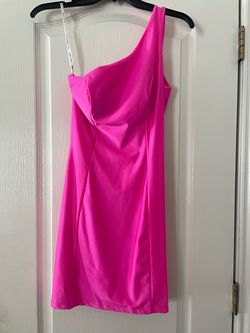 Jessica Angel Pink Size 0 Mini Jersey Cocktail Dress on Queenly