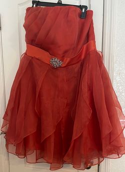Orange Size 20 Ball gown on Queenly