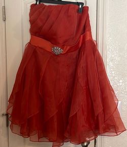 Orange Size 20 Ball gown on Queenly
