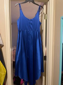 Teeze Me Blue Size 14 Military 50 Off Floor Length A-line Dress on Queenly