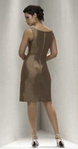 Sarah Danielle Evenings Nude Size 8 Military Two Piece Straight Dress on Queenly