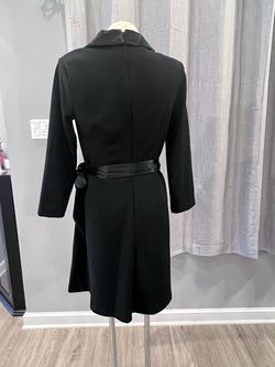 Calvin Klein Black Size 10 Midi Interview A-line Dress on Queenly