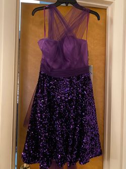 Johnathan Kayne Purple Size 2 Midi 50 Off Free Shipping Cocktail Dress on Queenly
