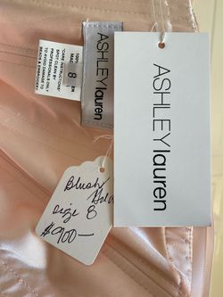 Ashley Lauren Pink Size 8 Sequin Strapless Pageant Ball gown on Queenly