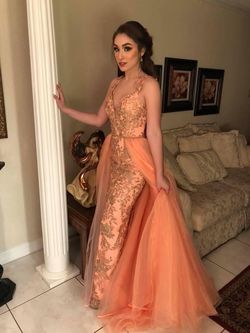 Sherri Hill Pink Size 6 Floor Length Coral Ball gown on Queenly