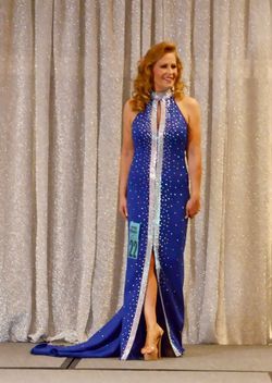 Johnathan Kayne Royal Blue Size 8 Pageant Mermaid Floor Length Straight Dress on Queenly