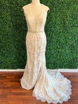 Omelie Nude Size 10 Floor Length Fitted Mermaid Dress on Queenly