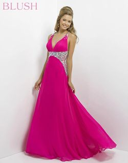 Style 9708 Blush Prom Pink Size 8 Tall Height Floor Length Military A-line Dress on Queenly