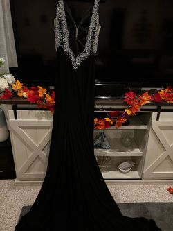 Mac Duggal Silver Size 4 50 Off Floor Length Military Straight Dress on Queenly