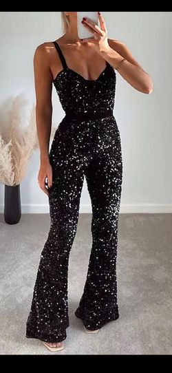 Black Size 10 Jumpsuit Dress on Queenly