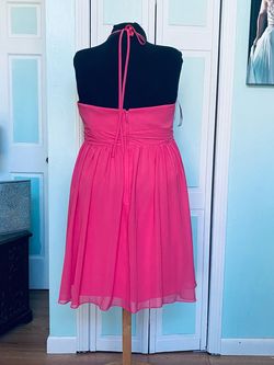 Alfred Angelo Pink Size 30 Spaghetti Strap Prom Halter Homecoming Cocktail Dress on Queenly