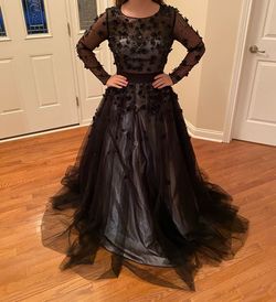 Bicici & Coty Black Size 2 Lace Bridgerton Ball gown on Queenly