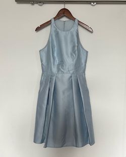 Alfred Sung Blue Size 8 Keyhole Flare A-line Dress on Queenly