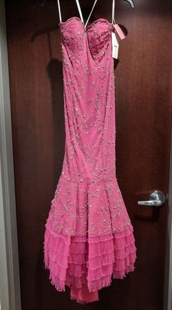 Style P3503 Precious Formals Pink Size 8 Floor Length 50 Off Mermaid Dress on Queenly
