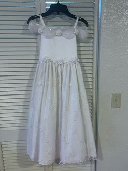 American princess White Size 0 Bridgerton Sequined Ball gown on Queenly