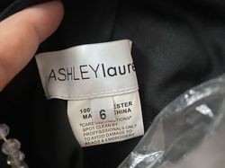 Ashley Lauren Black Size 6 Floor Length Prom Mermaid Dress on Queenly