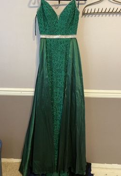 Johnathan Kayne Green Size 4 Medium Height Military Straight Dress on Queenly