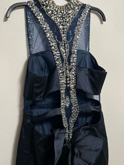 Adas Bridal Blue Size 12 Ada’s Bridal Train Mermaid Dress on Queenly