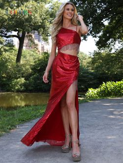 Style Ireland Colors Red Size 0 Tall Height Floor Length Party Side slit Dress on Queenly