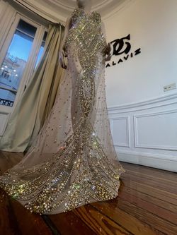 Dhey Galaviz Gold Size 2 Pageant Straight Dress on Queenly
