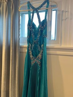 Jasz Couture Blue Size 4 50 Off Straight Dress on Queenly