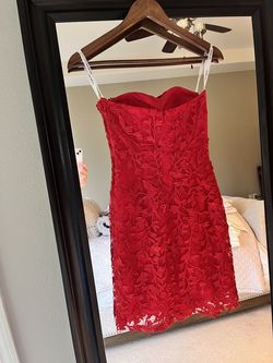 Sherri Hill Red Size 00 Sequin Black Tie Straight Dress on Queenly