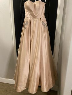 Sherri Hill Nude Size 6 Bridesmaid 70 Off Floor Length Ball gown on Queenly