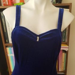 Vintage Blue Size 10 Euphoria Side slit Dress on Queenly