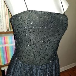 Cache Black Size 6 Tulle A-line Dress on Queenly