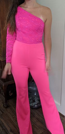 Fernando Wong Pink Size 4 Floor Length Jumpsuit Dress on Queenly