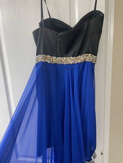 La Femme Blue Size 4 50 Off 70 Off A-line Dress on Queenly