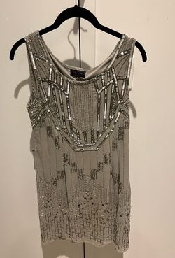 Aqua Silver Size 6 50 Off Cocktail Dress on Queenly