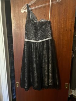 Allure Multicolor Size 8 Black Tie Floor Length A-line Dress on Queenly
