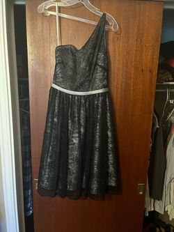 Allure Multicolor Size 8 Black Tie Floor Length A-line Dress on Queenly