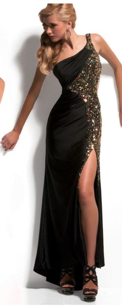 Mac Duggal Black Tie Size 8 Prom 50 Off Floor Length Side slit Dress on Queenly