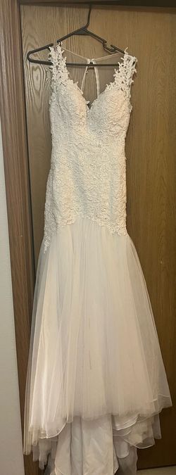 Signature Galina White Size 2 70 Off Wedding Guest Wedding Mermaid Dress on Queenly