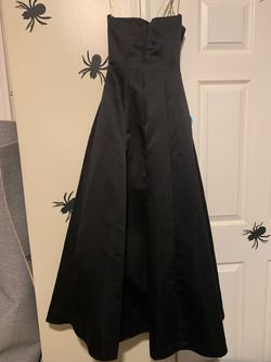 David's Bridal Black Size 4 Pageant Floor Length Straight Dress on Queenly