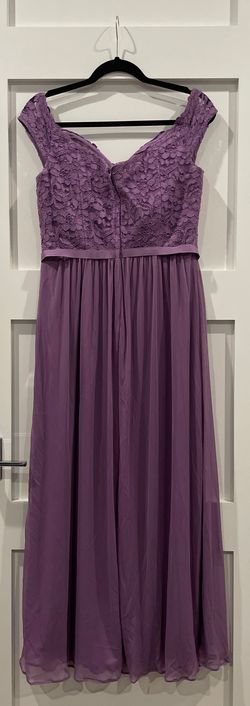 David's Bridal Purple Size 10 Wedding Guest 50 Off Straight Dress on Queenly