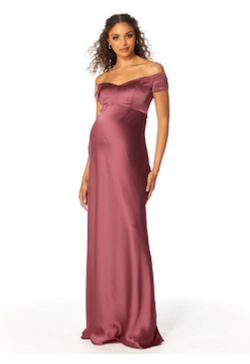 Style 14112 MoriLee Pink Size 12 Floor Length Plus Size Straight Dress on Queenly