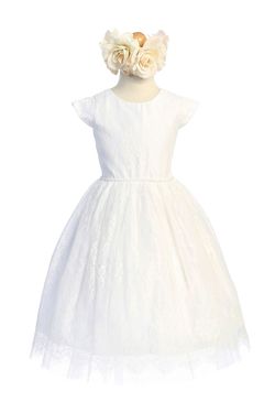 Style SK922 Sweet Kids White Size 7 Sunday Summer Bridal Shower Floor Length Cocktail Dress on Queenly
