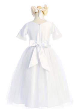 Style SK916 Sweet Kids White Size 00 Girls Size Floor Length Ball gown on Queenly