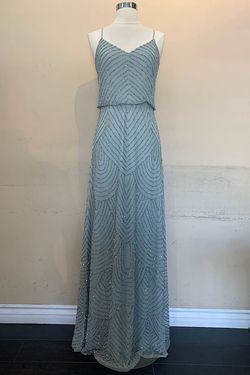 Style Kali Amelia Couture Green Size 8 Prom Military Floor Length Straight Dress on Queenly