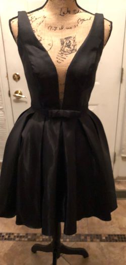 Sherri Hill Black Size 4 Navy Blue Navy Cocktail Dress on Queenly