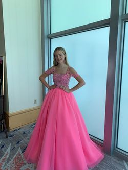 Sherri Hill Pink Size 0 Pageant Floor Length Ball gown on Queenly
