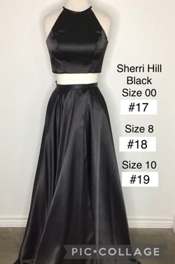 Sherri Hill Black Size 00 Two Piece Floor Length Ball gown on Queenly