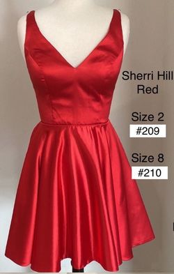 Sherri Hill Red Size 2 Military A-line Dress on Queenly