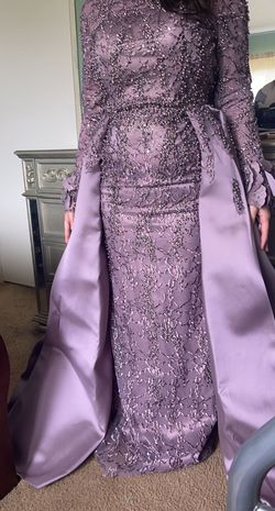 Purple Size 4 Mermaid Dress on Queenly