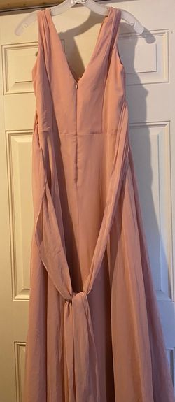 David's Bridal Pink Size 8 Black Tie Straight Dress on Queenly