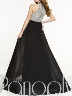 Panoply Black Tie Size 4 Pageant Free Shipping Straight Dress on Queenly